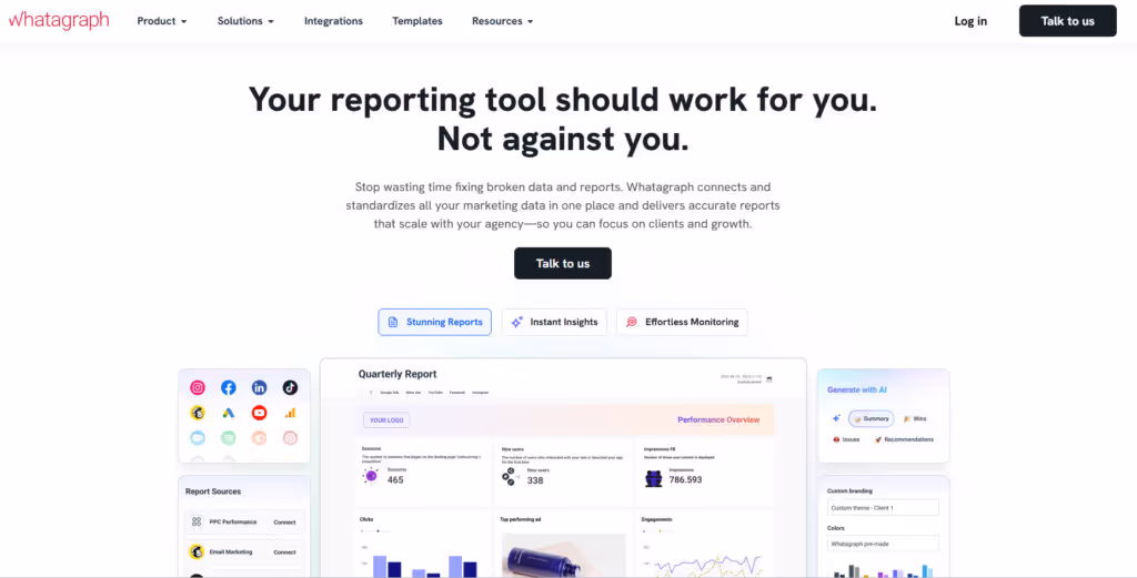 Whatagraph: a Supermetrics alternative.