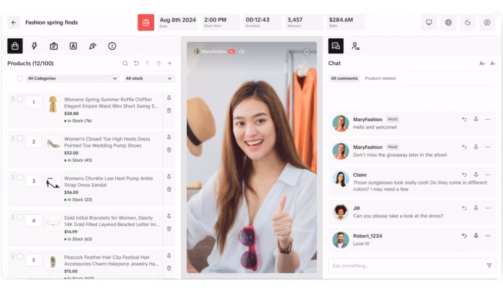 Video marketing: TikTok live shopping