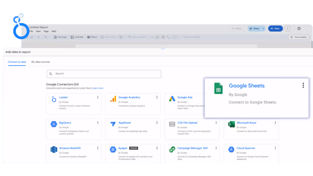 Once public APIs data is in Google Sheets, you can use Looker Studio to turn it into interactive dashboards