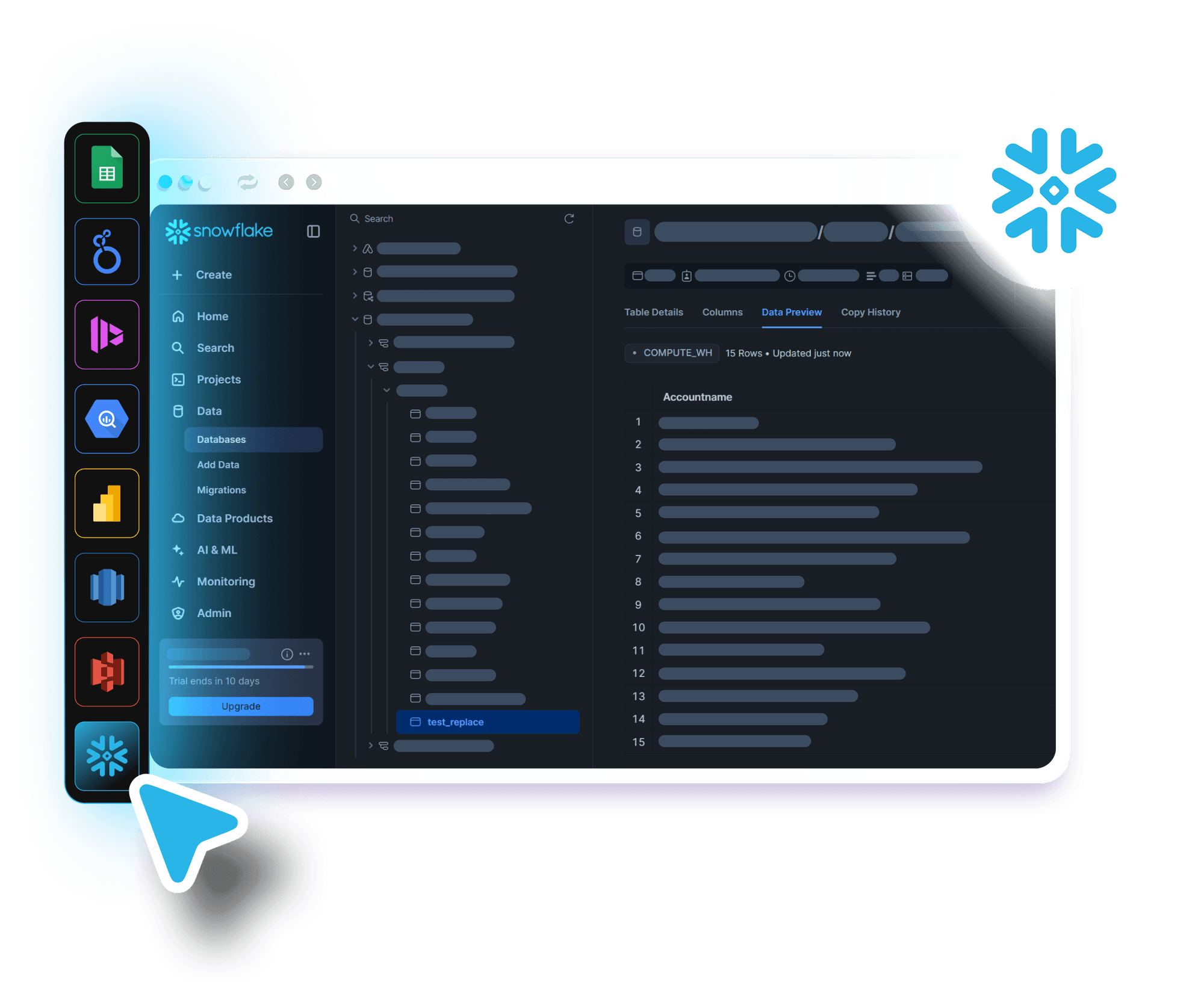 Snowflake's platform enabling marketing teams to manage and analyze large-scale data with flexible storage and real-time data ingestion capabilities