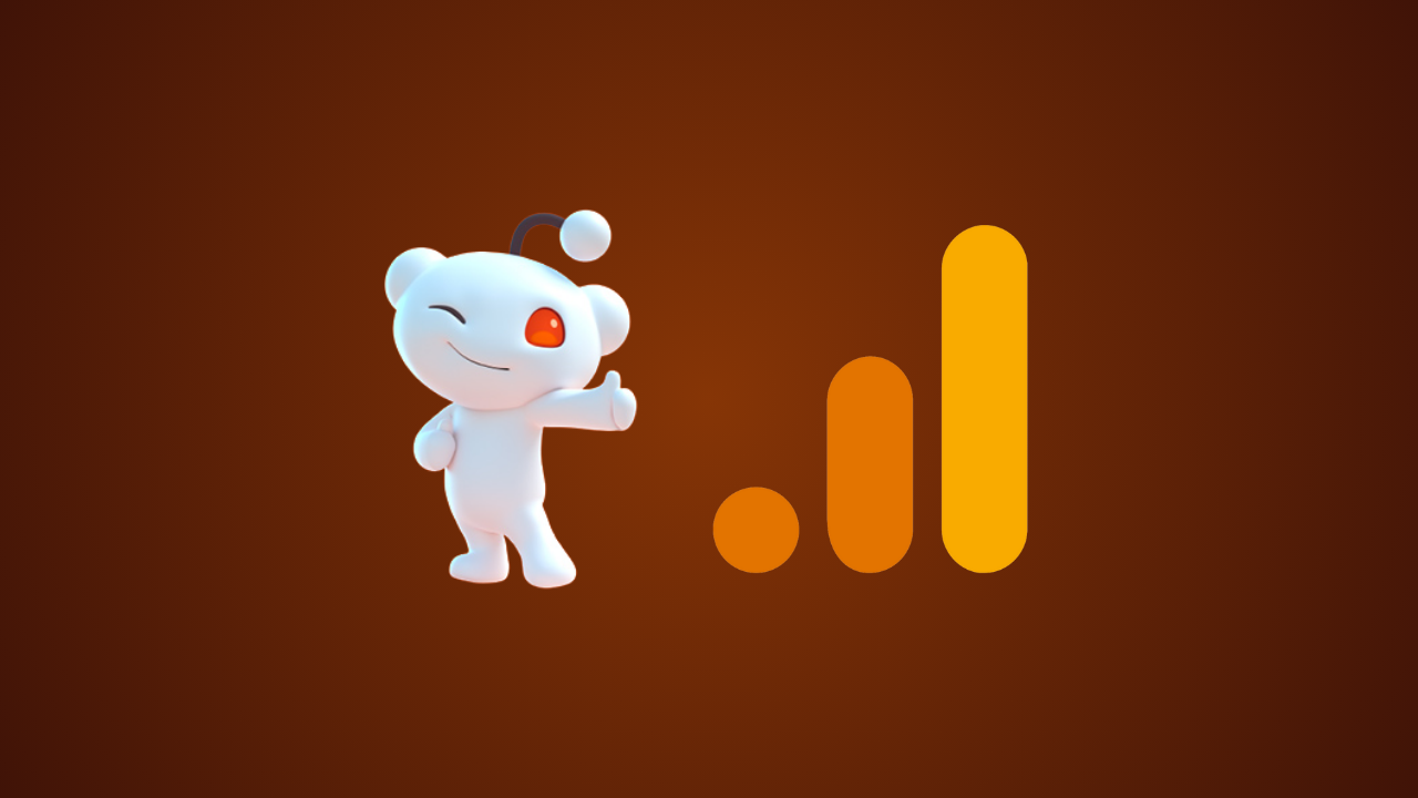 Reddit logo alongside the Google Analytics 4 (GA4) logo, symbolizing the integration of Reddit Ads data into GA4
