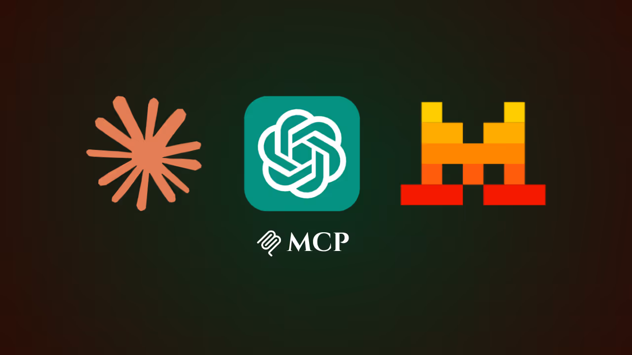icono de MCP junto a los logotipos de ChatGPT, Claude y Mistral.