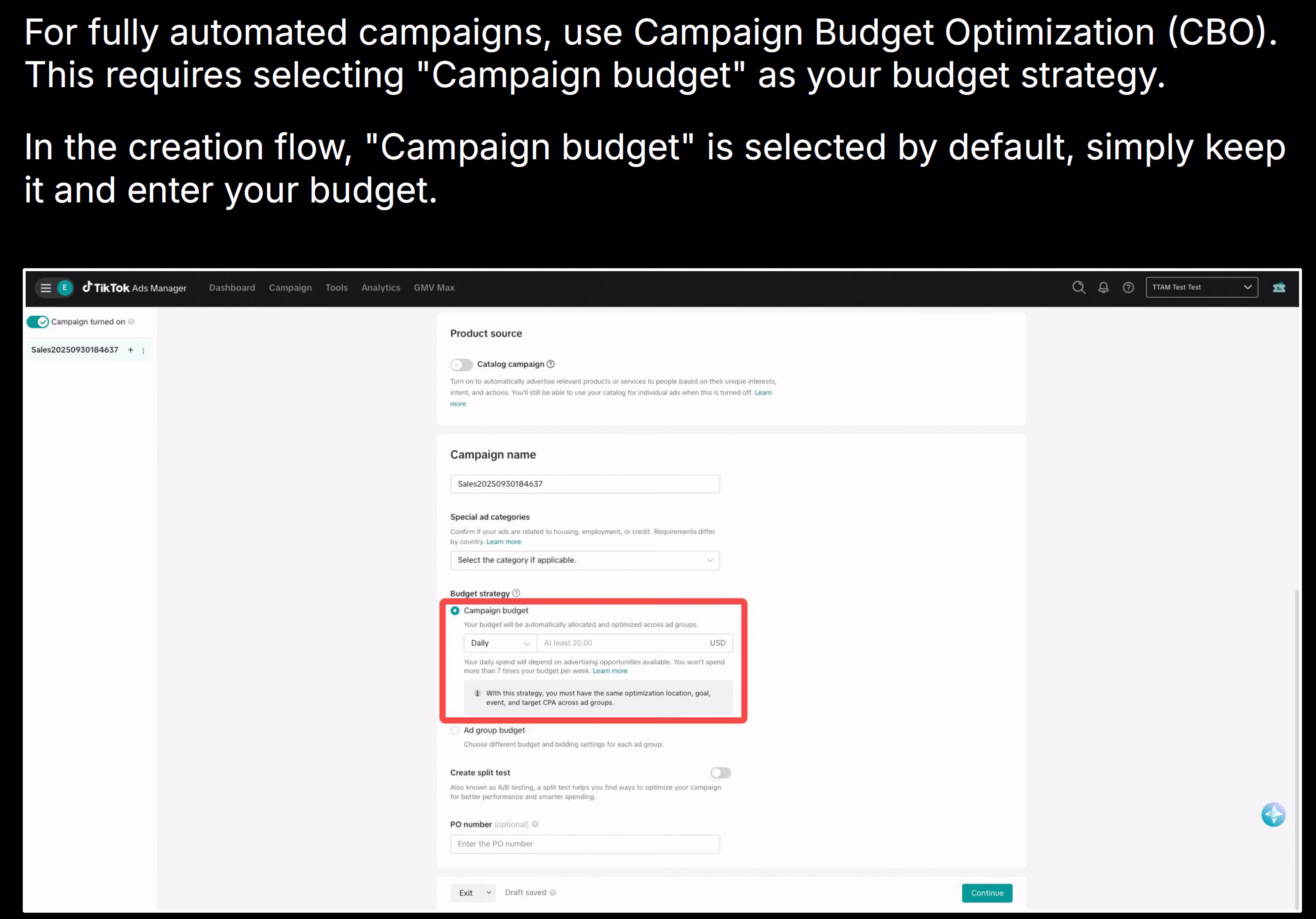 Budget & Bidding in Tiktok's Smart+ Experience: Automated CBO or manual budget/bid caps