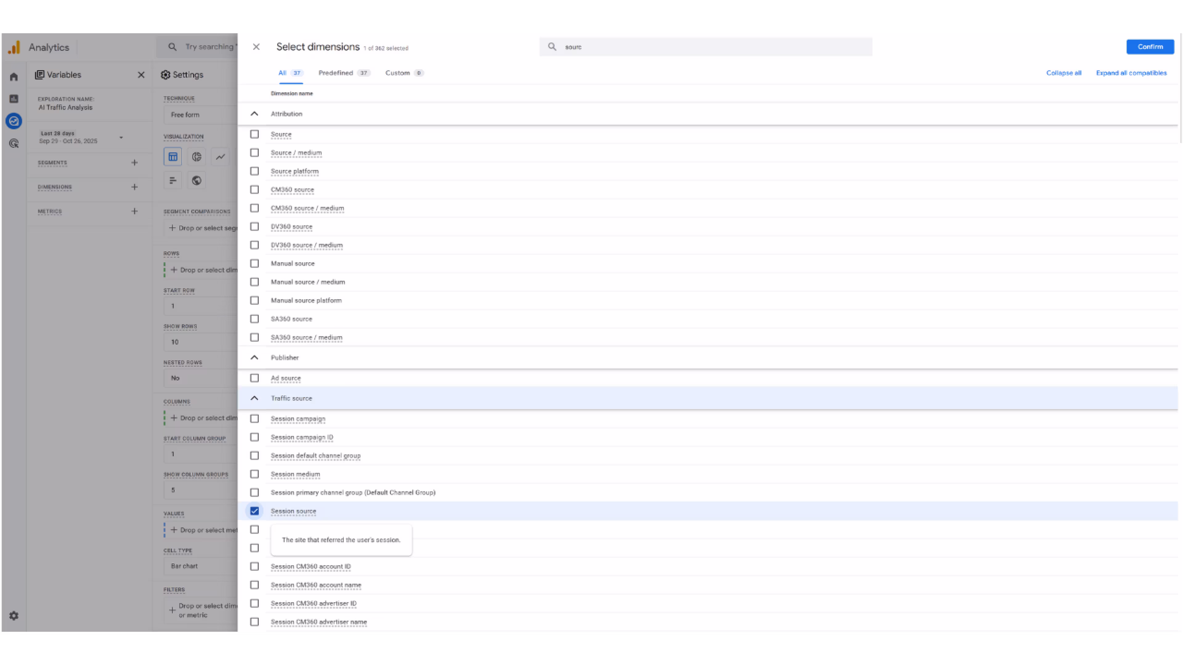 Building an Exploration Report for Deeper Analysis