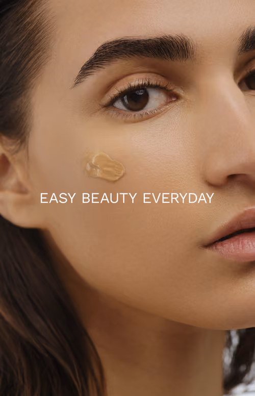 Infinity Cosmetics Easy Beauty Everyday campaign close-up