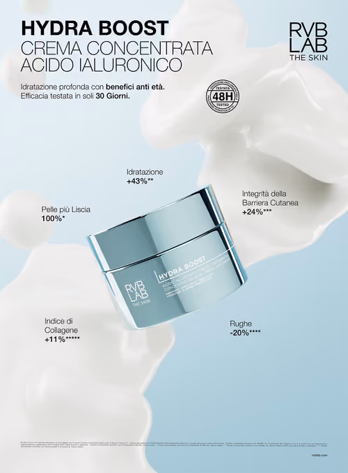 RVB LAB Hydra Boost concentrated cream advertising poster