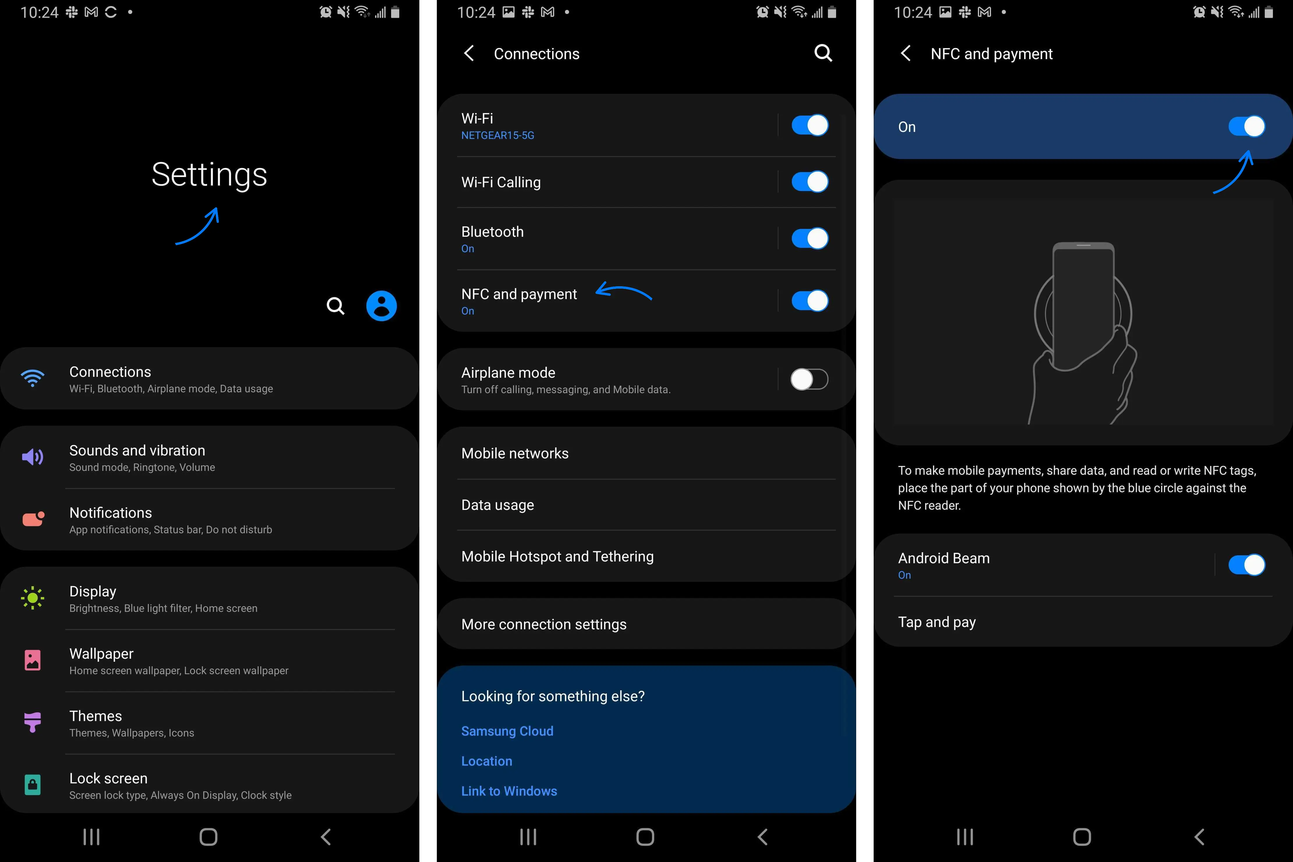 How to turn NFC on Android