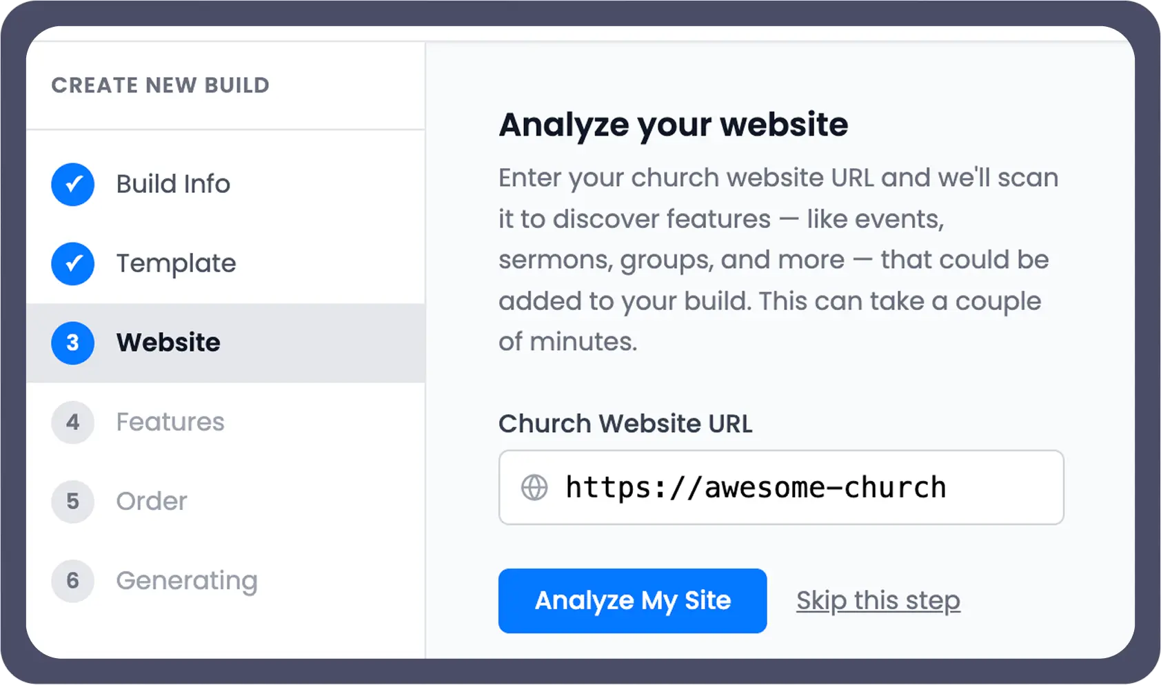 VisitorTap Pro Analyze website
