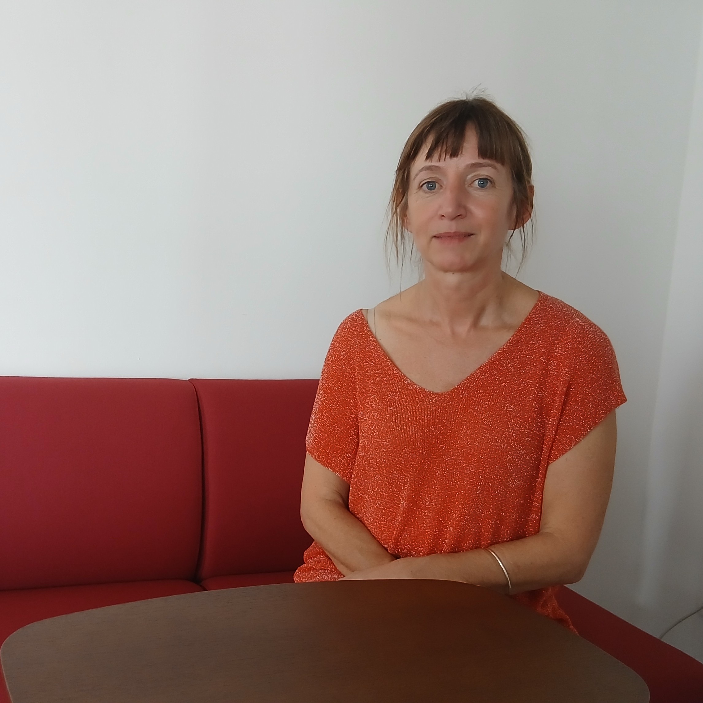 Sophie Bentz, référente du groupe de travail « Recherche paramédicale » au Girci Soho, lors de son passage au CHU de Guyane, en avril