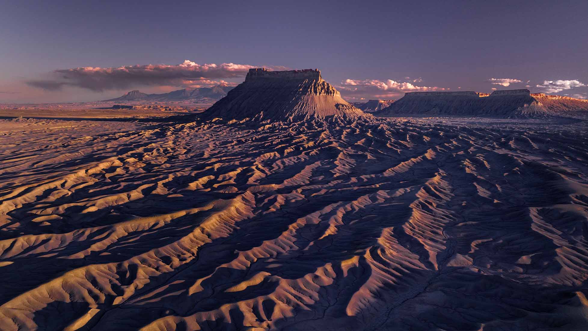 Minimalist desert frame from Dust of Meaning, filmed on Sony FX3 by MVO Productions