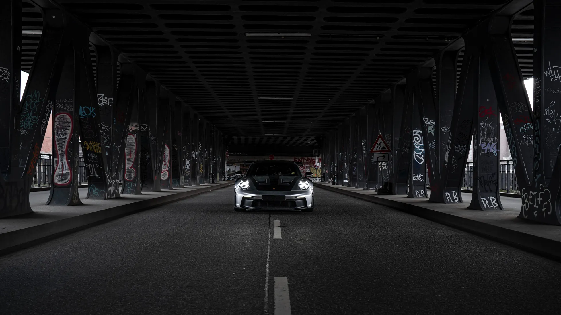 Cinematic Porsche 992 GT3 RS still from Midnight Run by MVO Productions