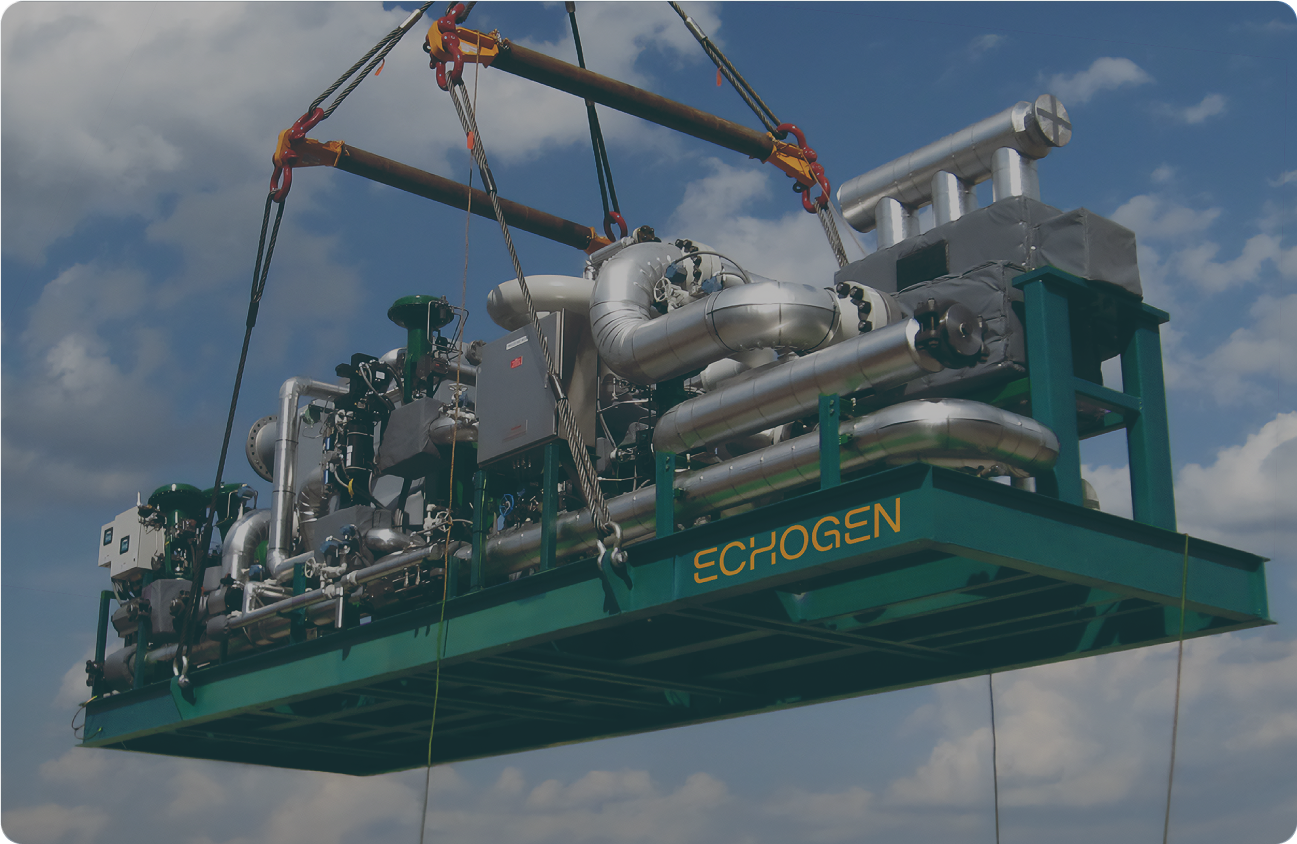 System being craned into location