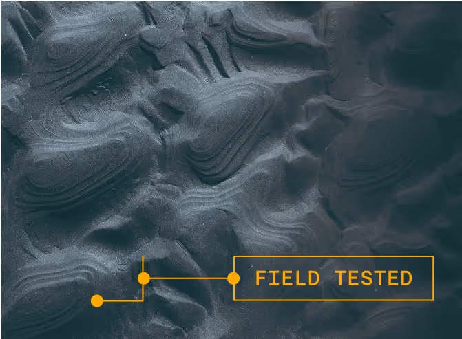 View of processed carbon
