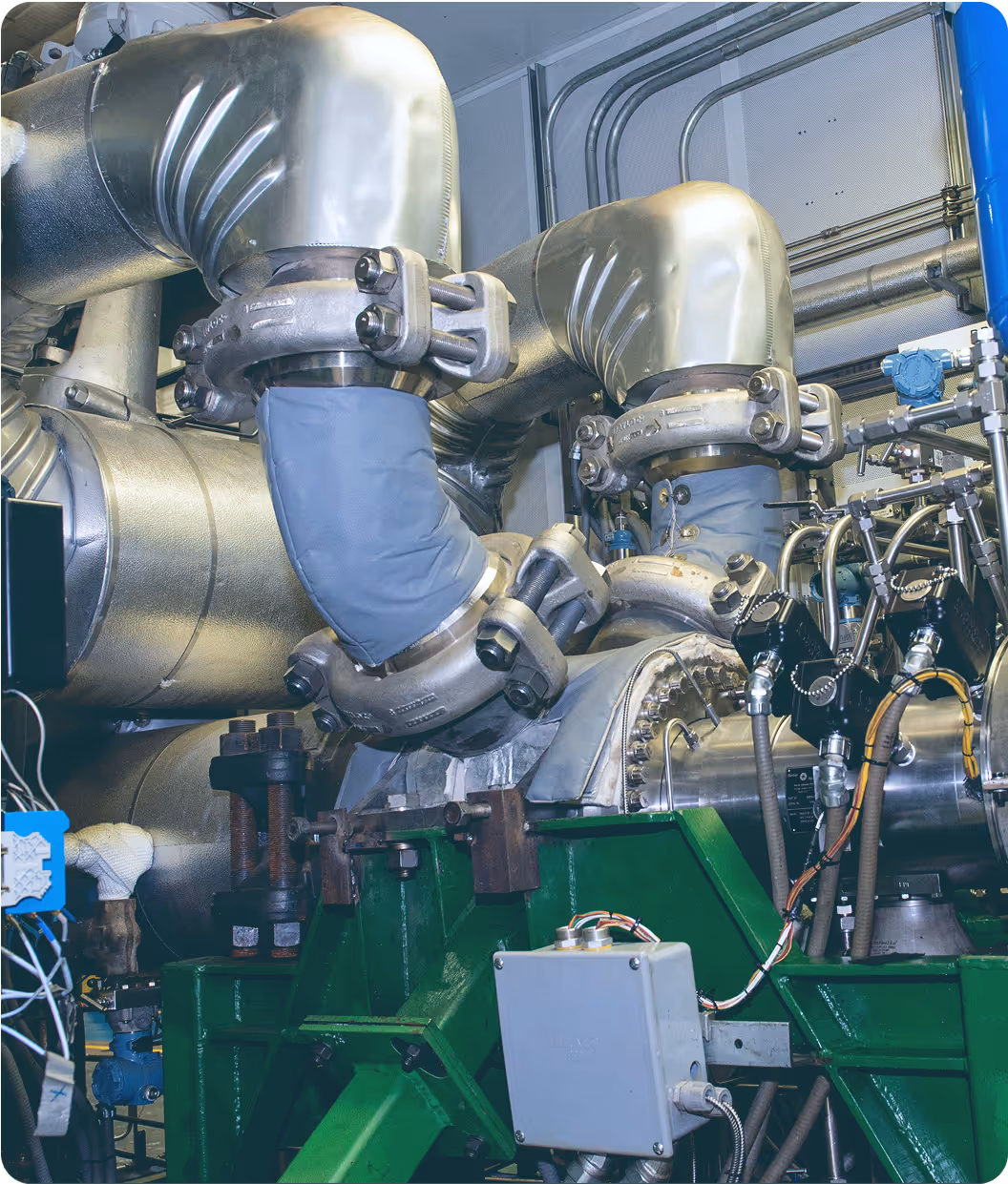 Close up of installation