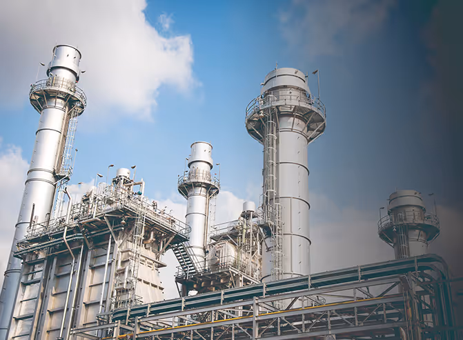 View of plant from outside