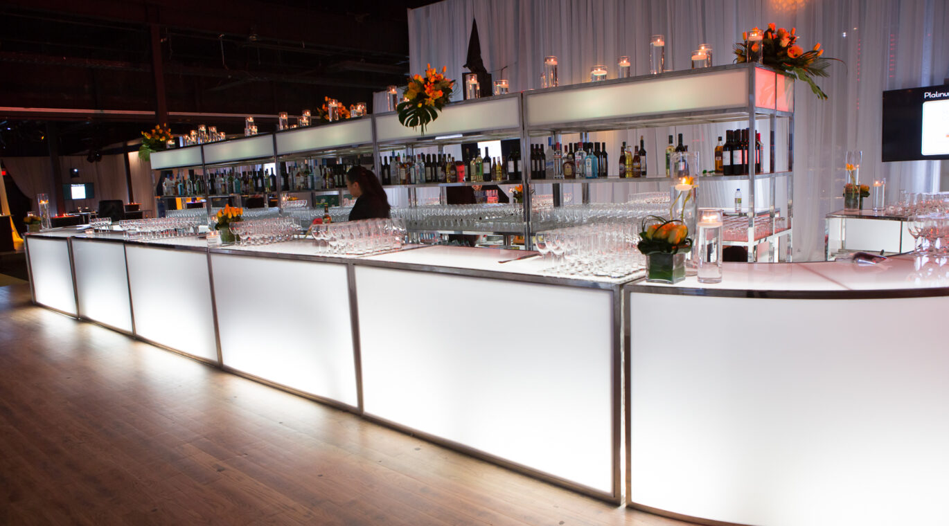 open bar at a corporate event