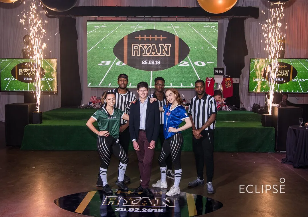 football themed mitzvah party