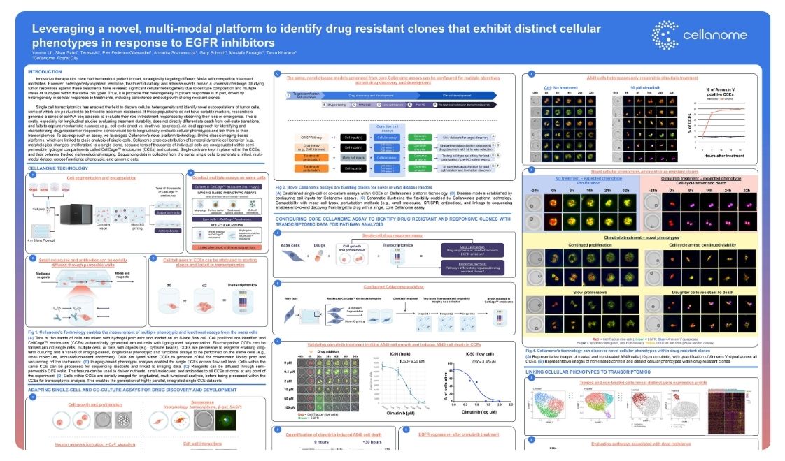 Leveraging a novel, multi-modal platform to identify drug resistant clones that exhibit distinct cellular phenotypes in response to EGFR inhibitors
