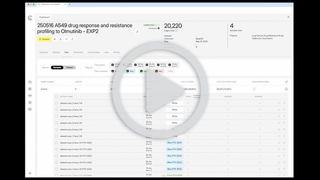 Cellanome Cloud: Time-Course Image View