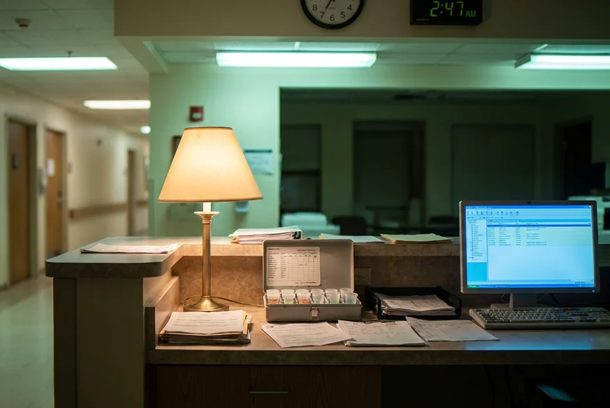 Front desk of a nursing home