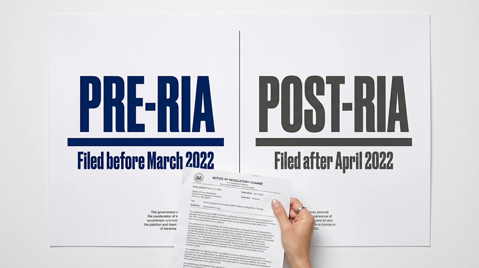 Illustration of "Pre-Ria" and "Post-Ria" foe EB-5 status