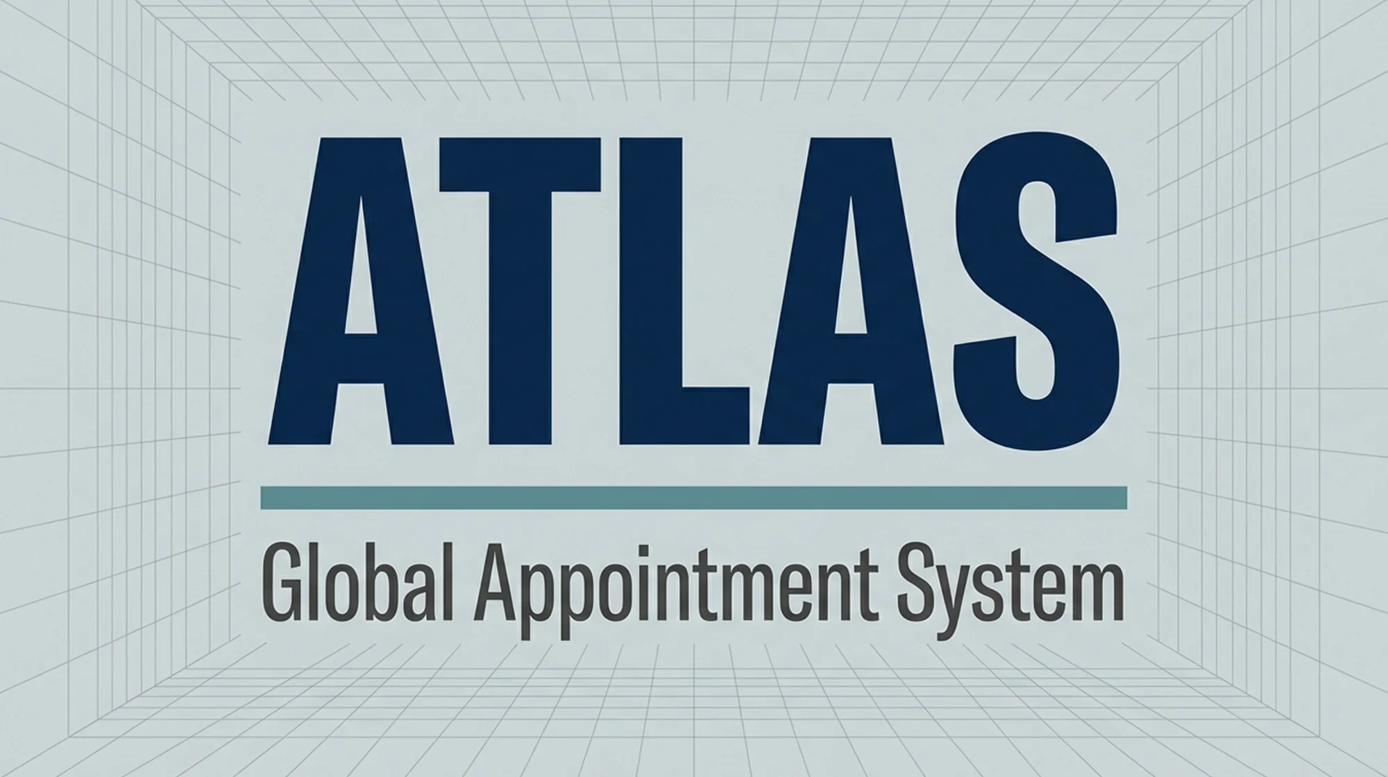 infographic with "Atlas" "global appointment system" written on it.