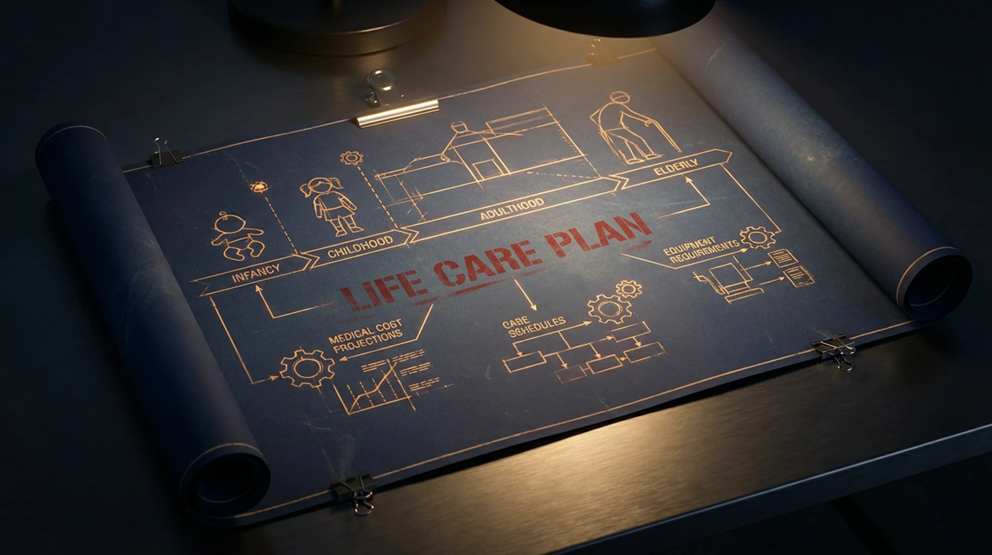 Infographic illustrating life after a catastrophic injury