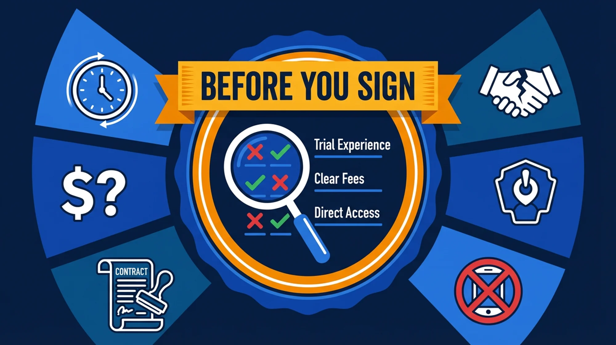 Infographic with things you have to ask a accident lawyer before hiring