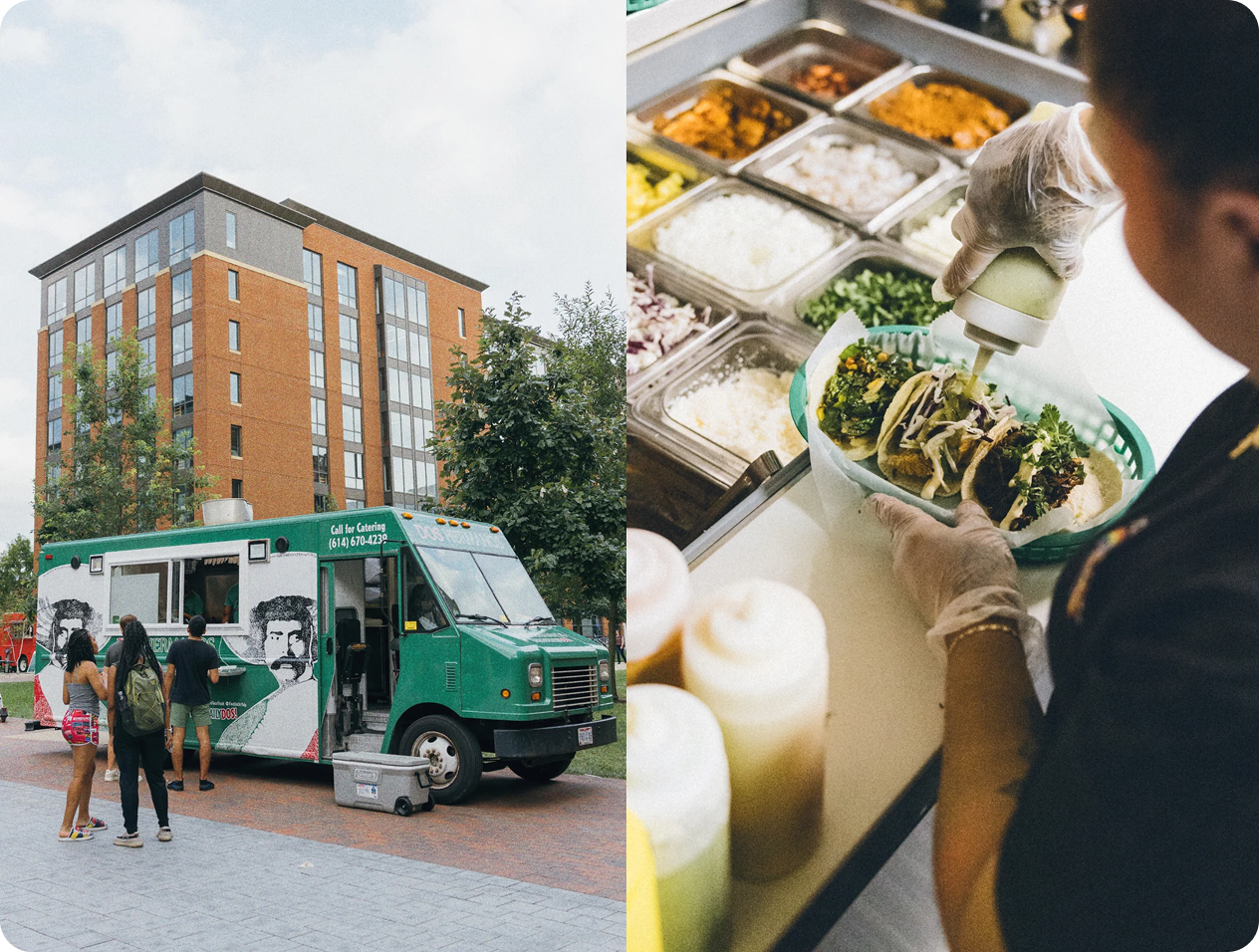 Food truck and cook