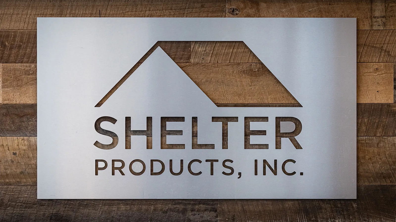 Shelter Products, Inc. interior wall sign 