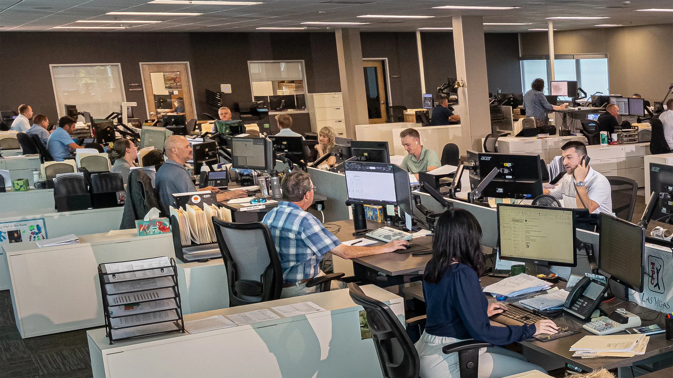 Shelter Products, Inc. employees on the trading floor