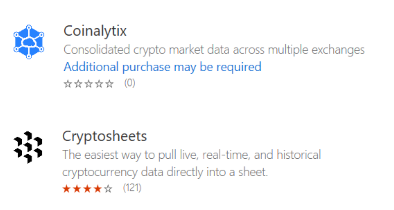 For Cryptocurrencies