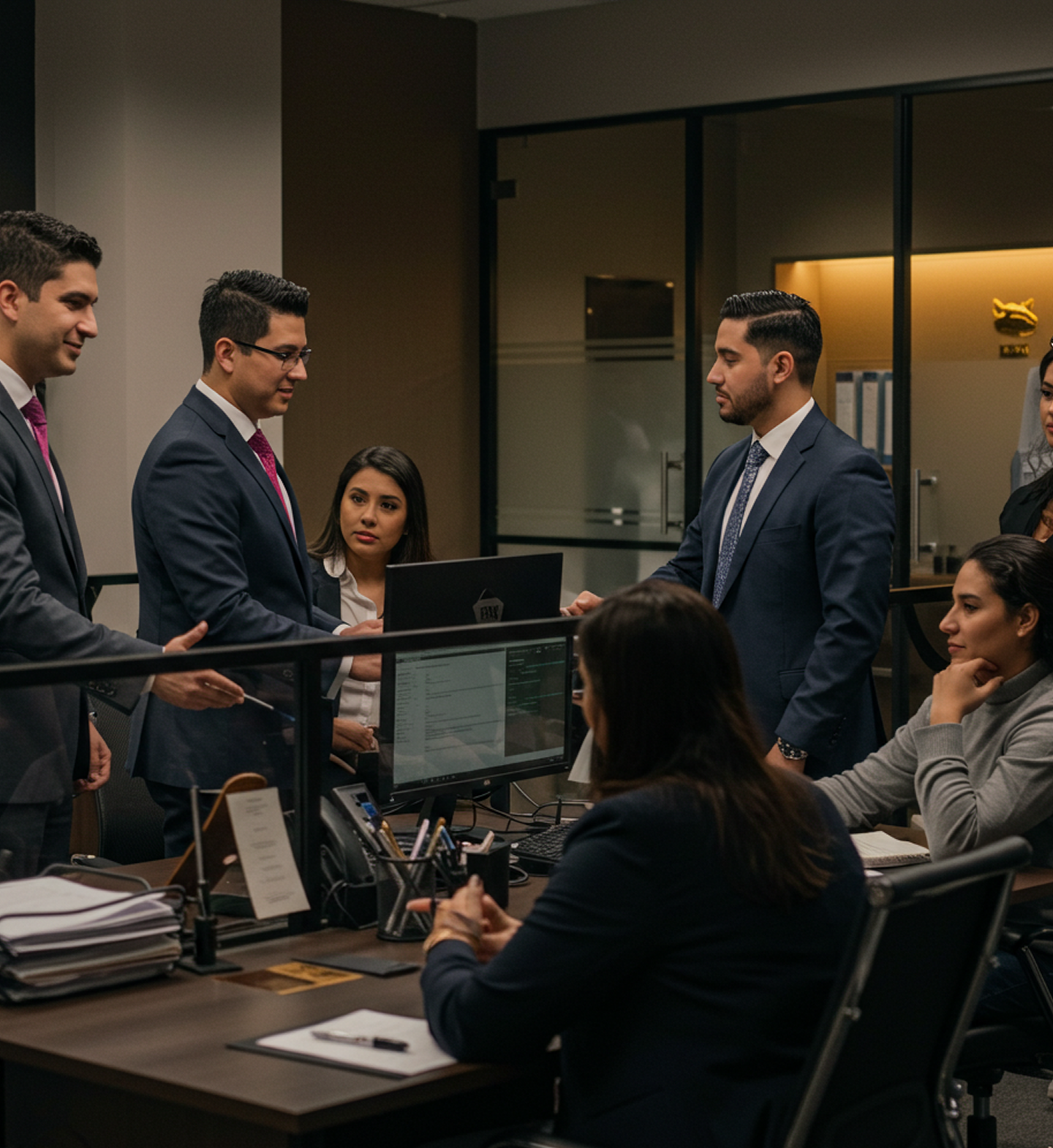 Partner Discussing with Legal Team