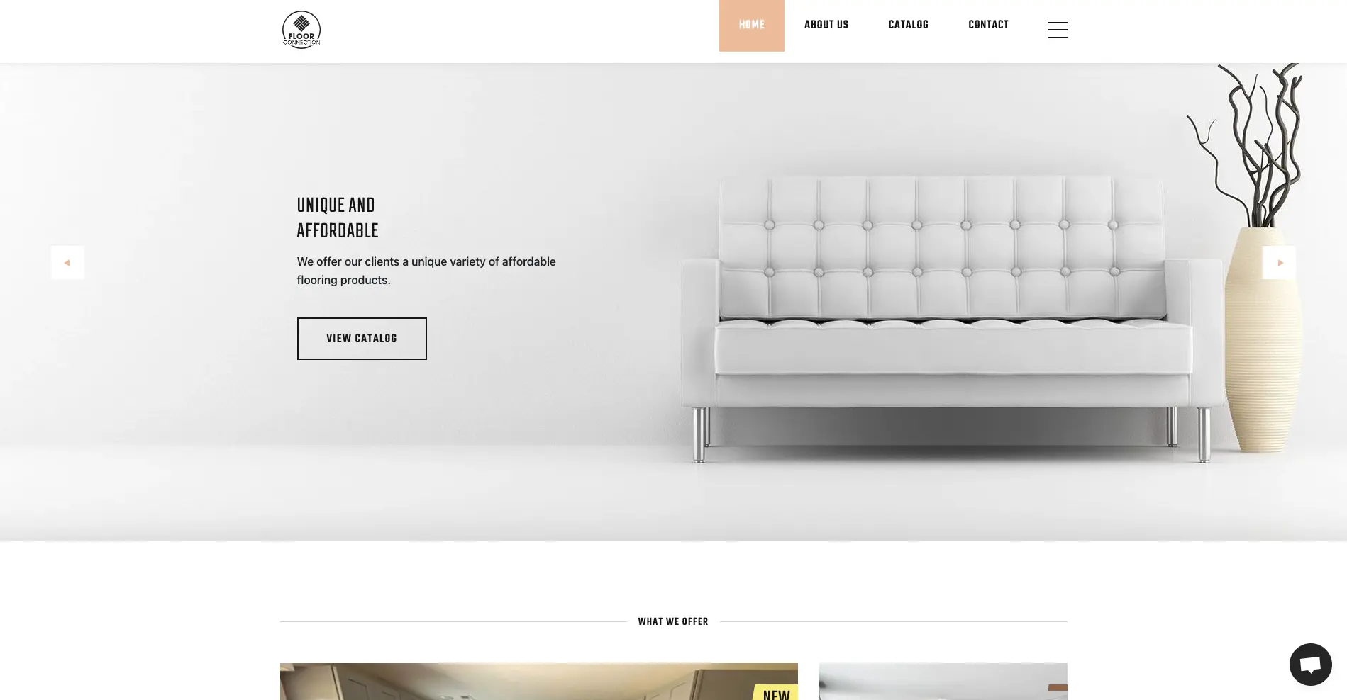 floor connection website made by webovise