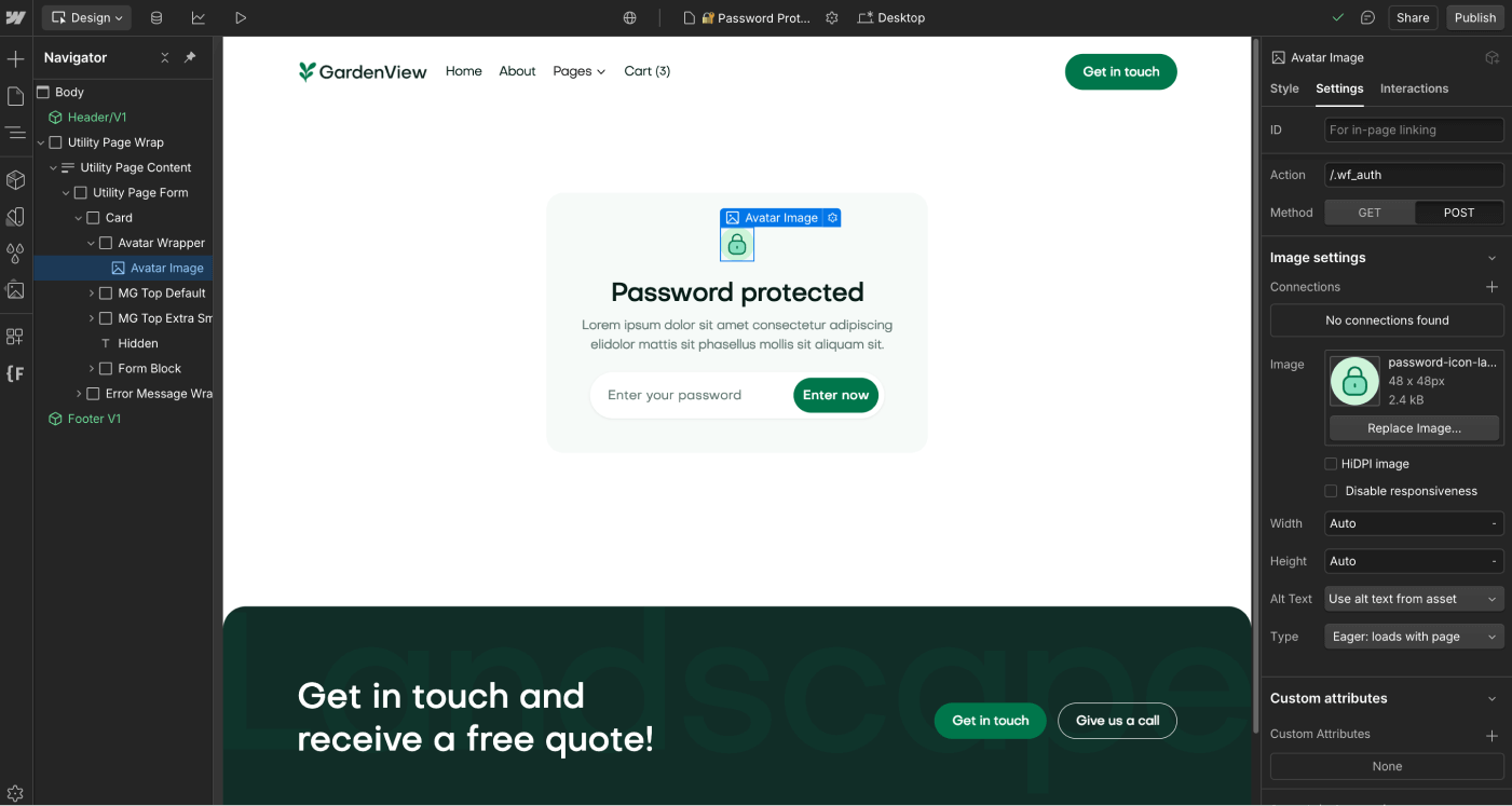 Icons And Graphics - GardenView Webflow Template | BRIX Templates