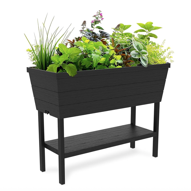 Raised Self Watering Garden Bed with Gauge 12.7 Gallons