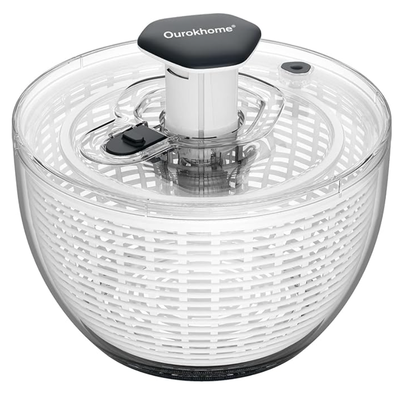Large One Handed Salad Spinner 6.3 Qt