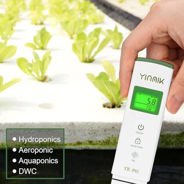 Digital pH Meter for Hydroponics and Water