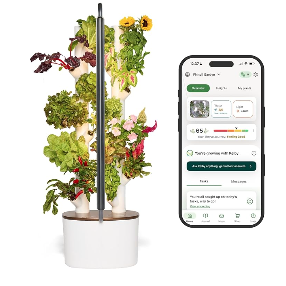 Compact Vertical Indoor Hydroponic Growing System