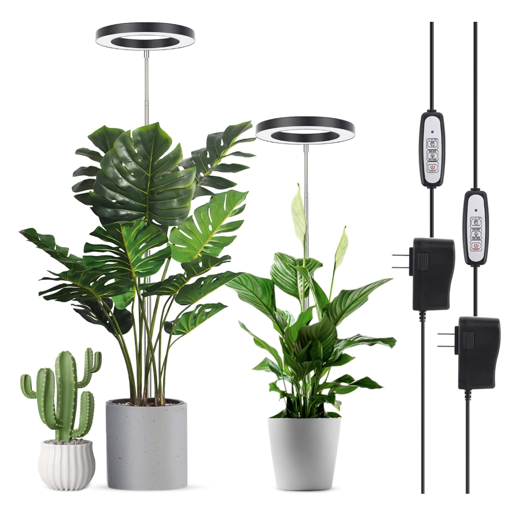 Full Spectrum LED Grow Light with Timer & Adjustable Height