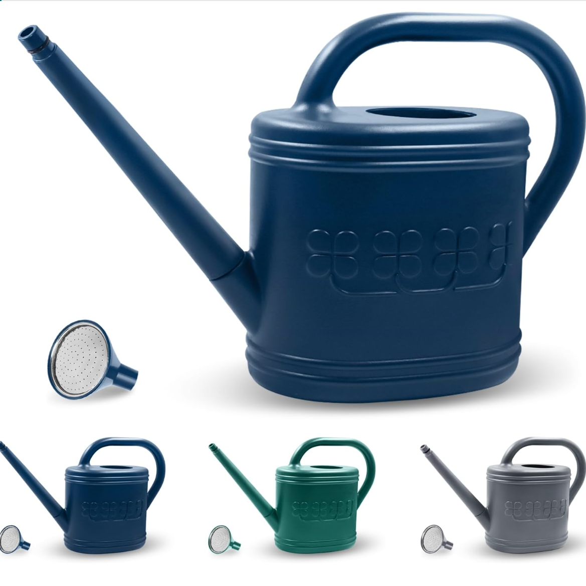2 Gallon Outdoor Watering Can with Removable Long Spout