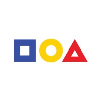 Design Institute of Australia logo featuring a blue square with a white square inside, a yellow circle with a white circle inside, and a red triangle with a white triangle inside.