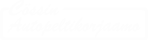 Cössin autopeltikorjaamon vanha logo