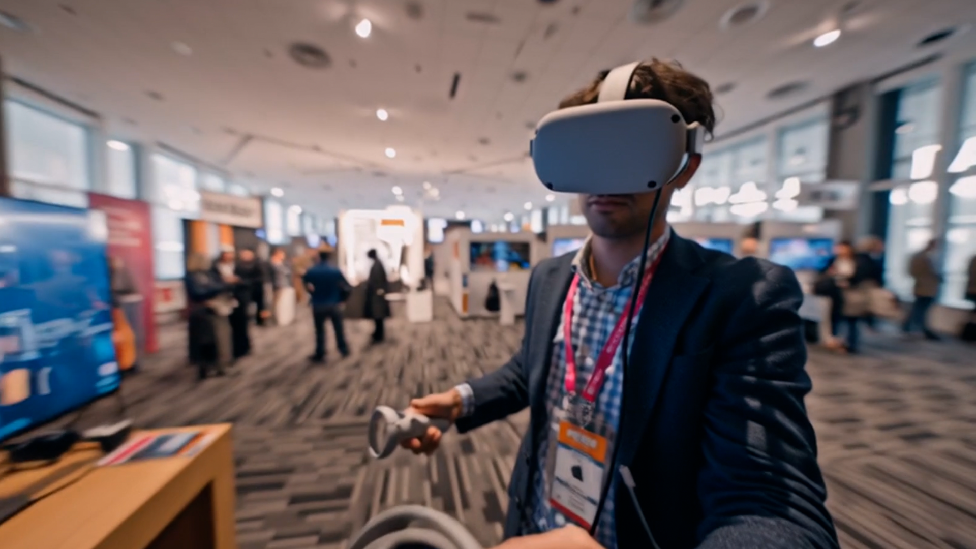 Expérience immersiv en réalité virtuelle avec casque