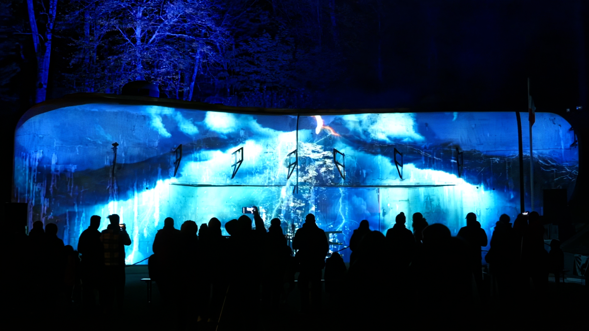 Vidéomapping immersif sur le thème de la seconde guerre mondiale