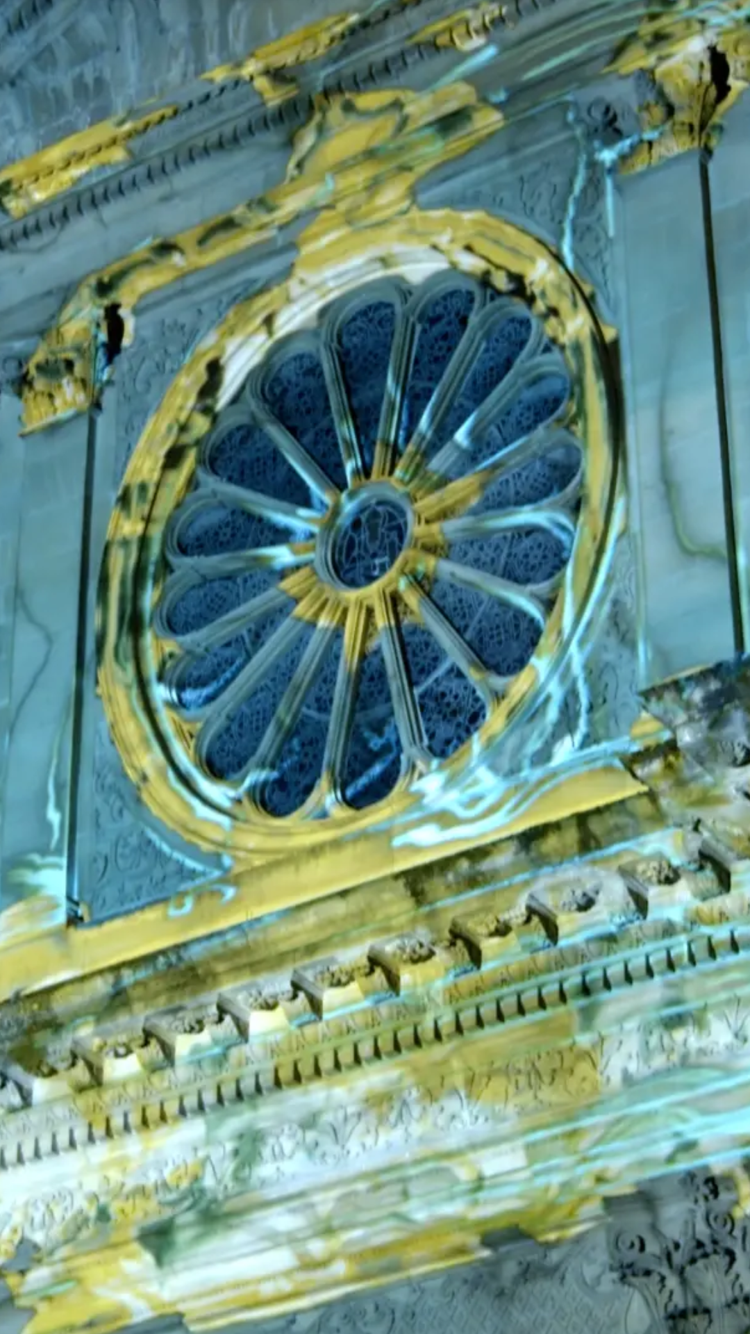 Vidéomapping sur une église