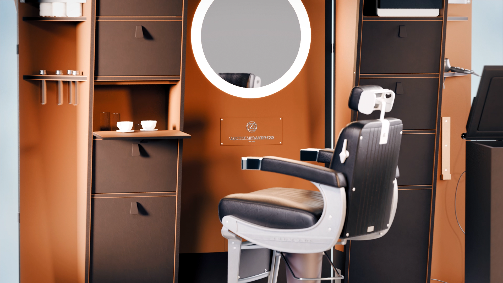 Malles de barbier de luxe