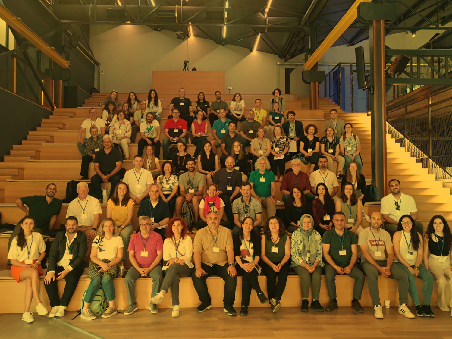 Aerial view of Lugo city center with the ancient Roman walls surrounding buildings and a prominent historic cathedral.