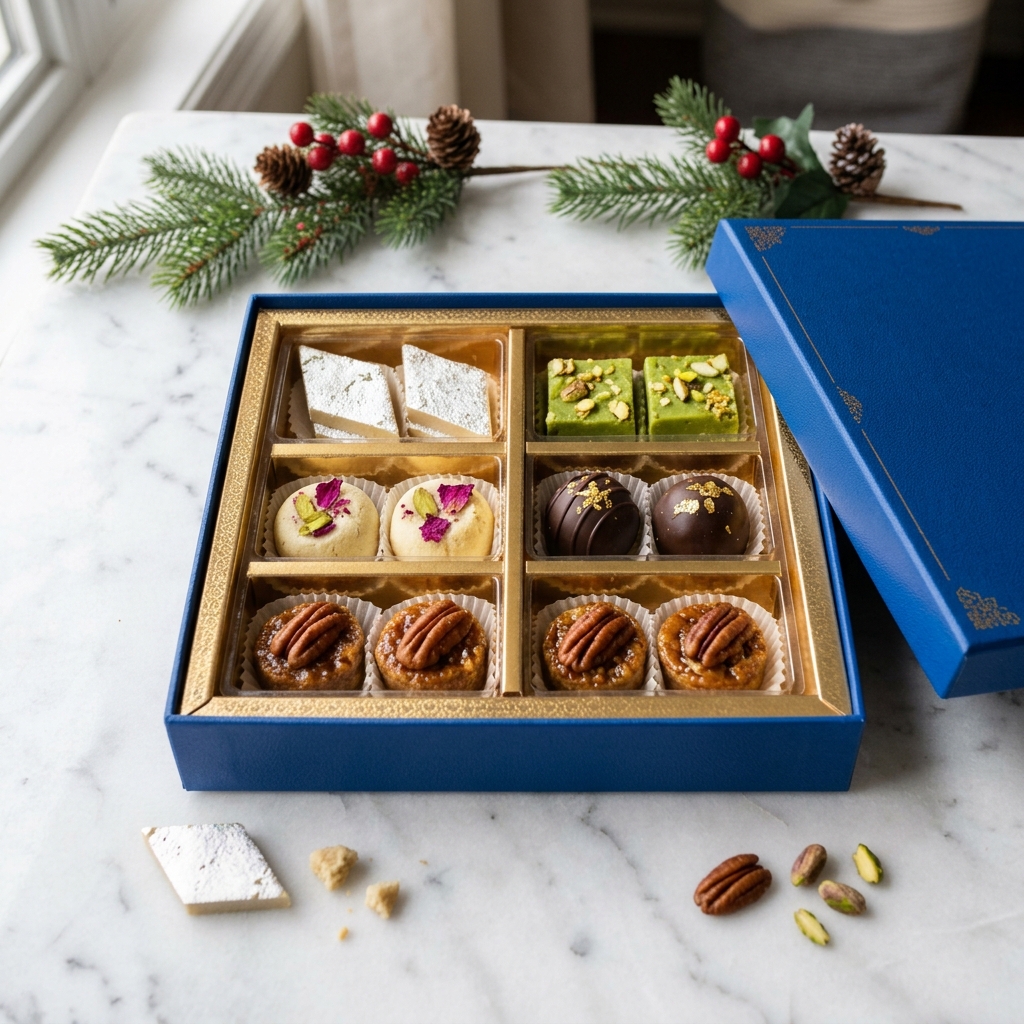 Gift box of assorted sweets