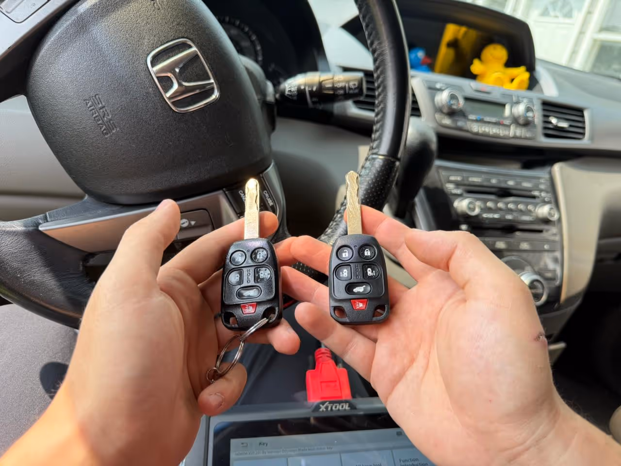 Dublicated car key 